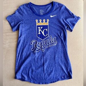 Nike Kansas City Royals Heathered Blue Athletic T-Shirt – Size M